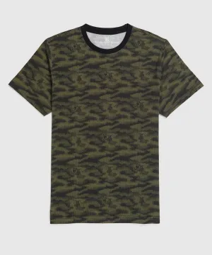 Psycho Bunny Rockaway Camo Graphic Tee - Dark Olive