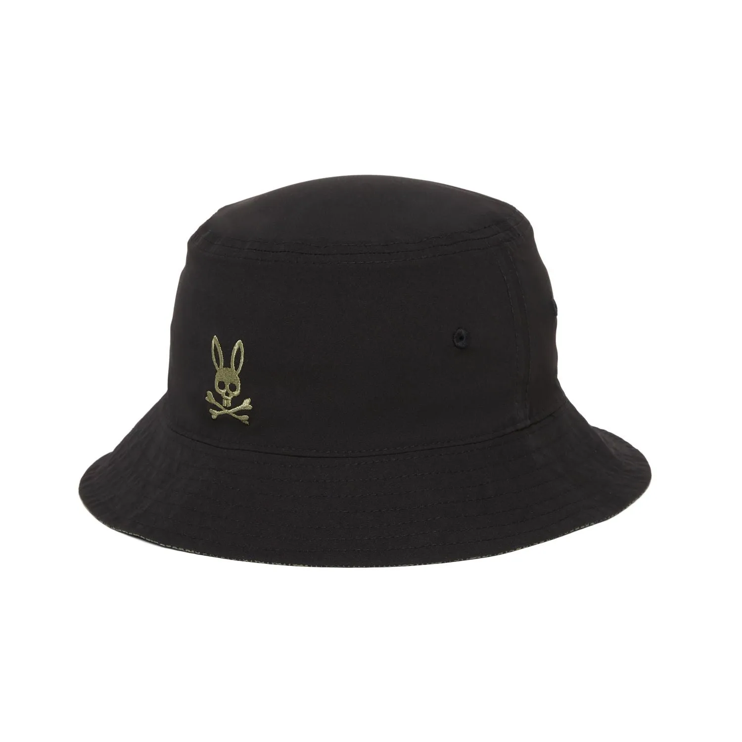 Psycho Bunny Rockaway Reversible Bucket Hat - Black/Camo