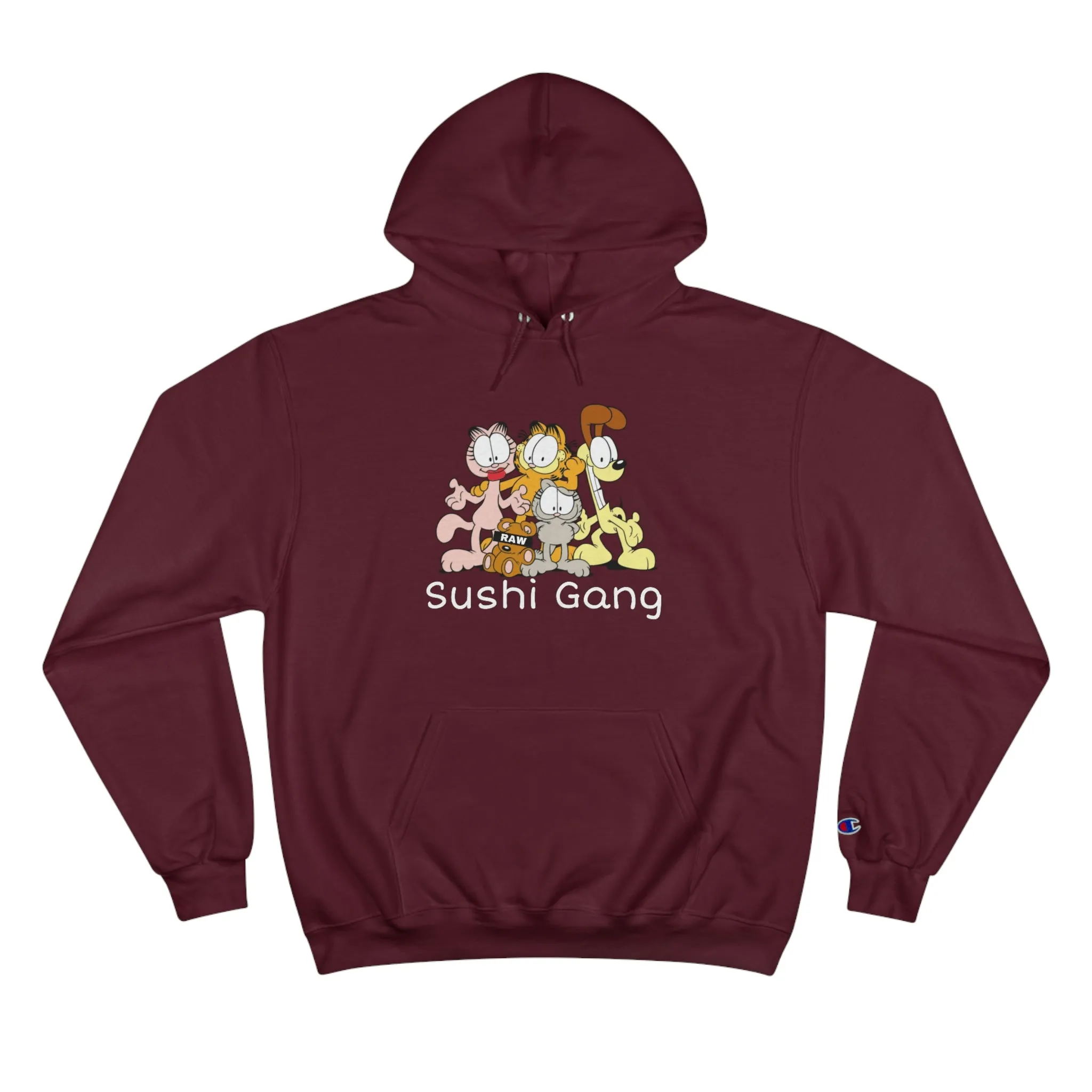 raw sushi "gang" Champion Hoodie