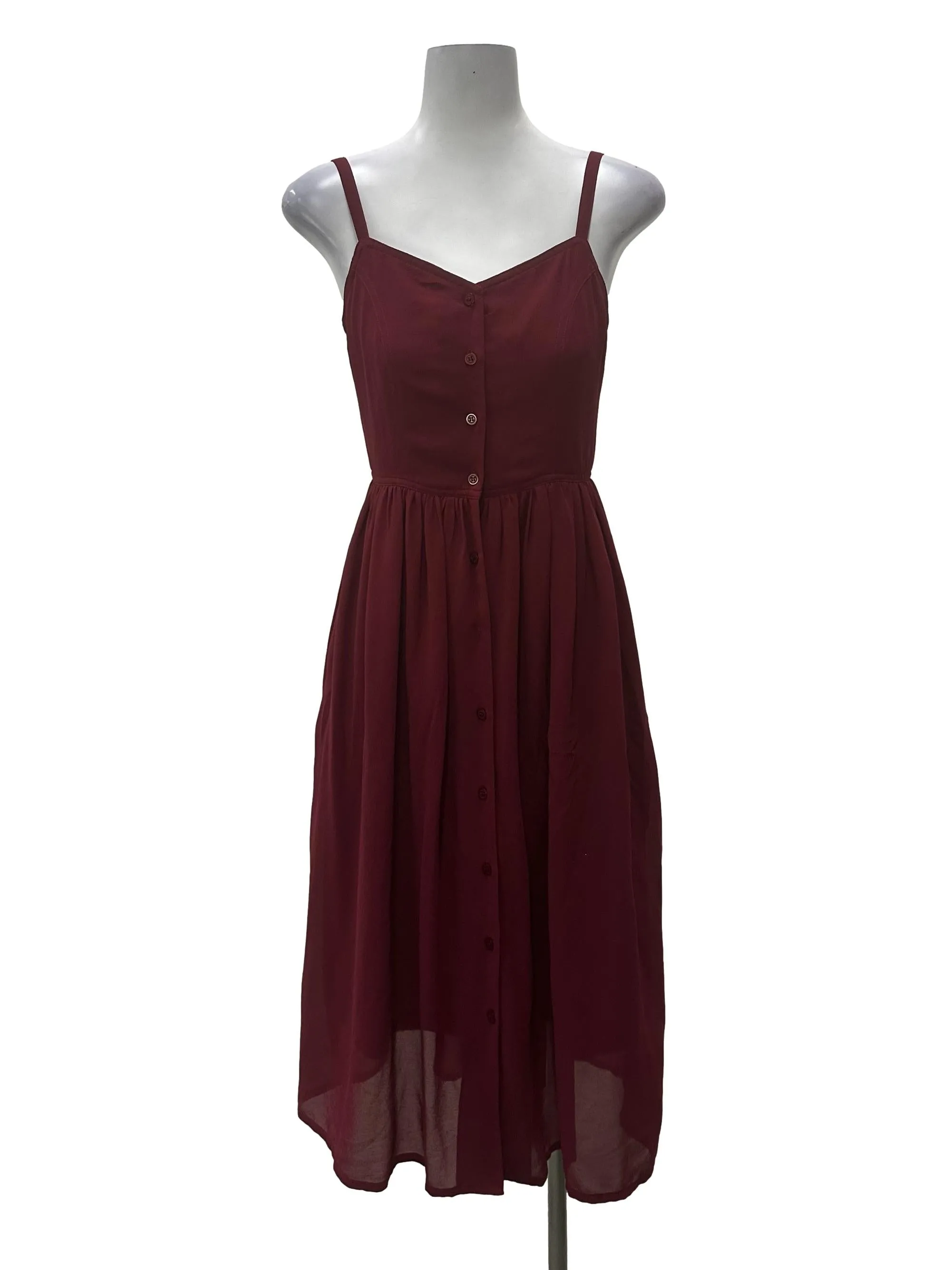 Red Button Down Dress