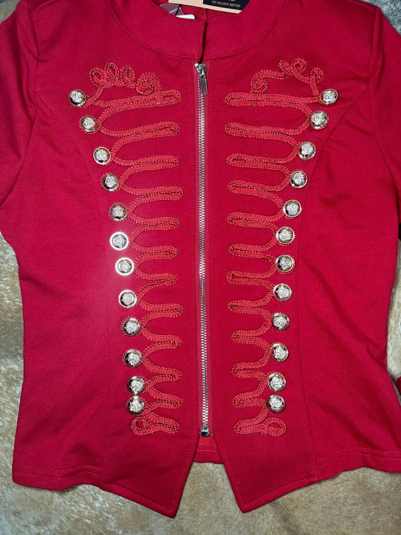 Red Gypsy Military Jacket