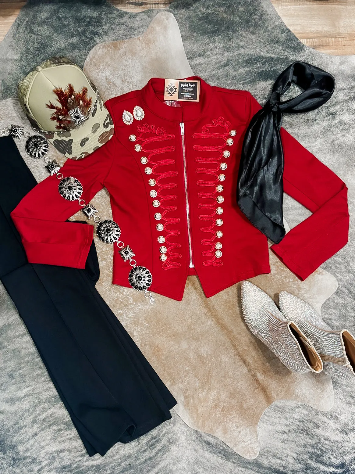 Red Gypsy Military Jacket