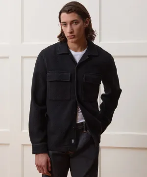 Relaxed Fit Italian Linen-Cotton Shirt Jacket