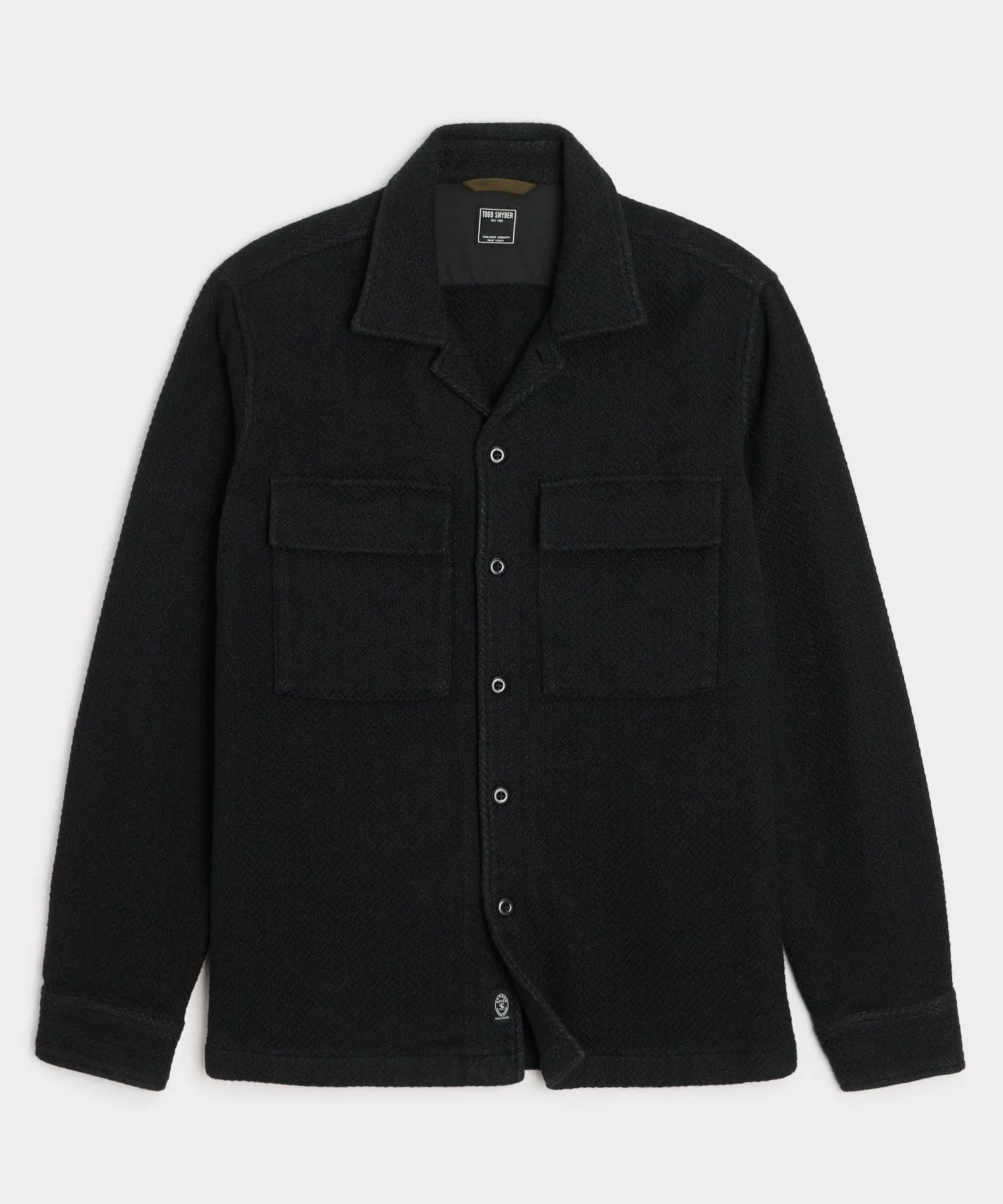 Relaxed Fit Italian Linen-Cotton Shirt Jacket
