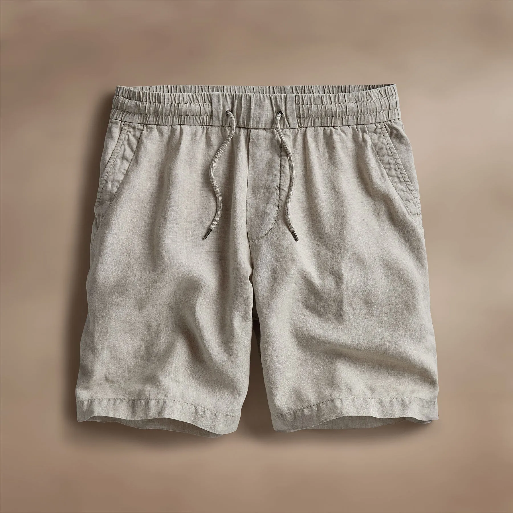 Relaxed Fit Linen Short - Salt Pigment