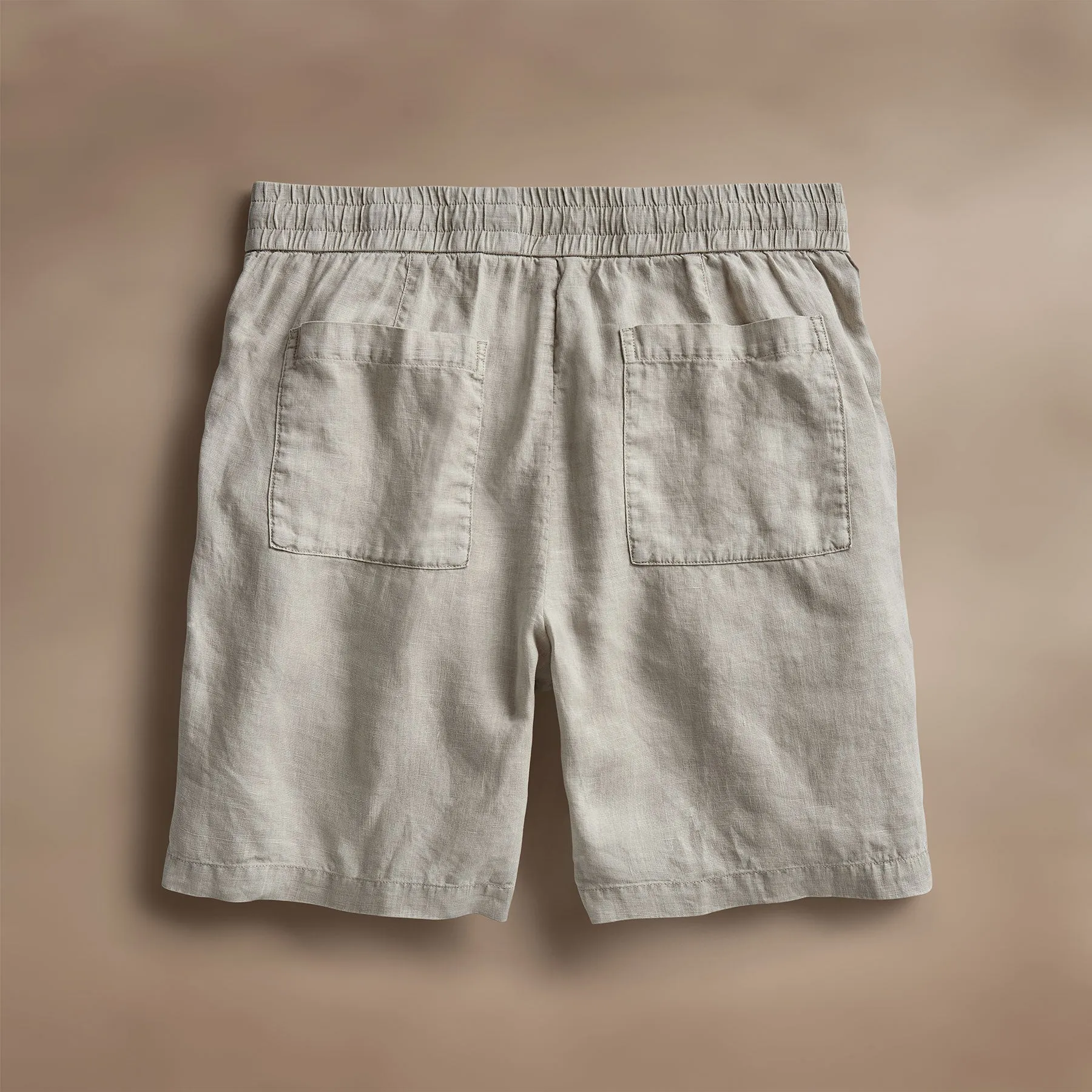 Relaxed Fit Linen Short - Salt Pigment
