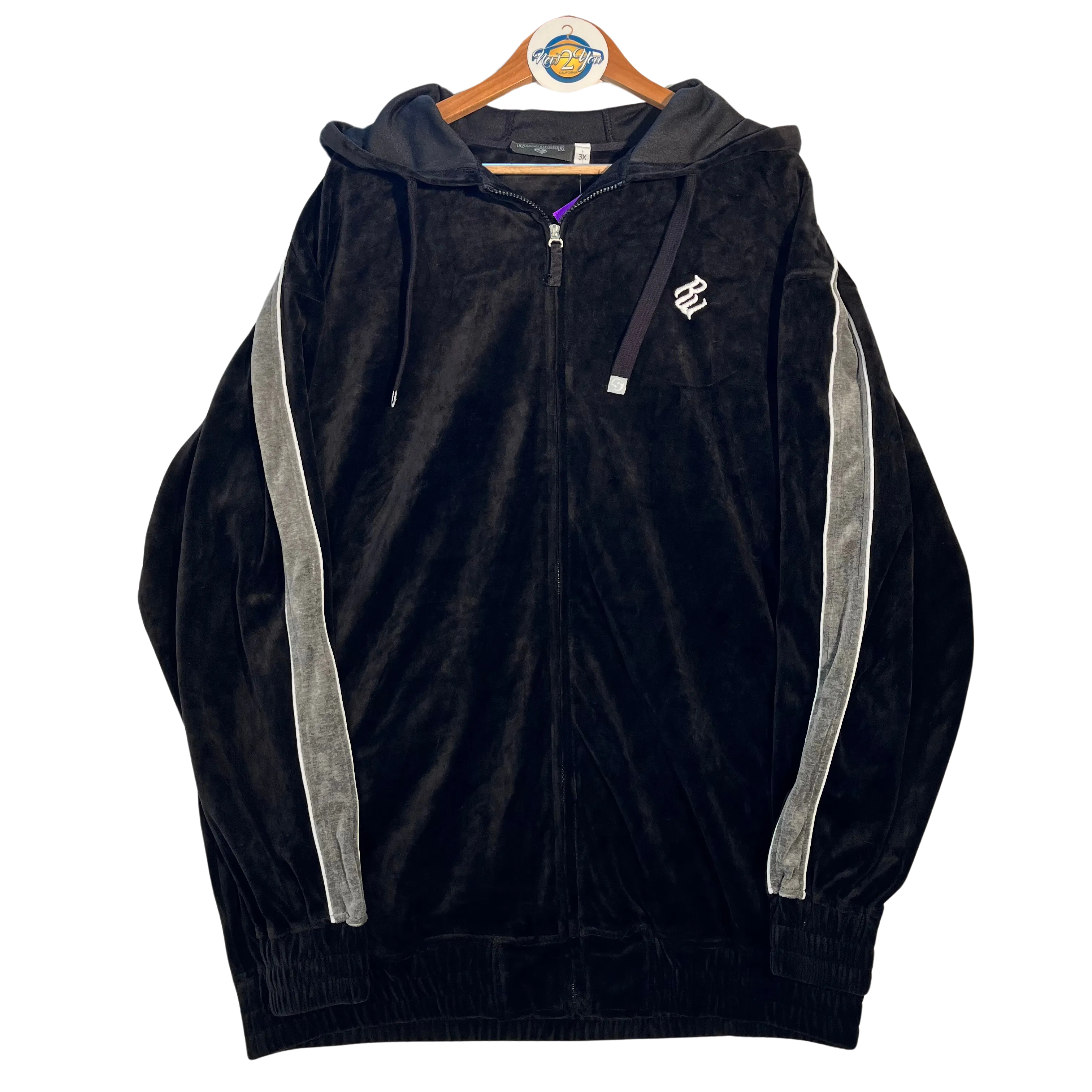 Rocawear Black Velour Sweat Jacket
