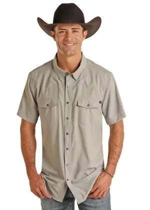 ROCK & ROLL DENIM MENS TEK WESTERN SHORT SLEEVE SHIRT