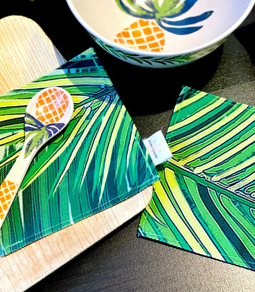 ROYAL PALM ~ COCKTAIL NAPKINS (set of 4)