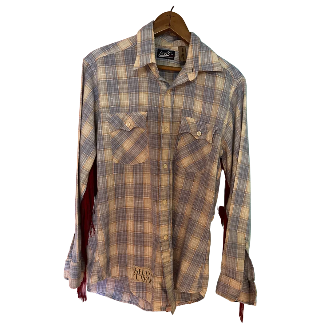 Shania Twain Vintage Levi's Fringe Flannel