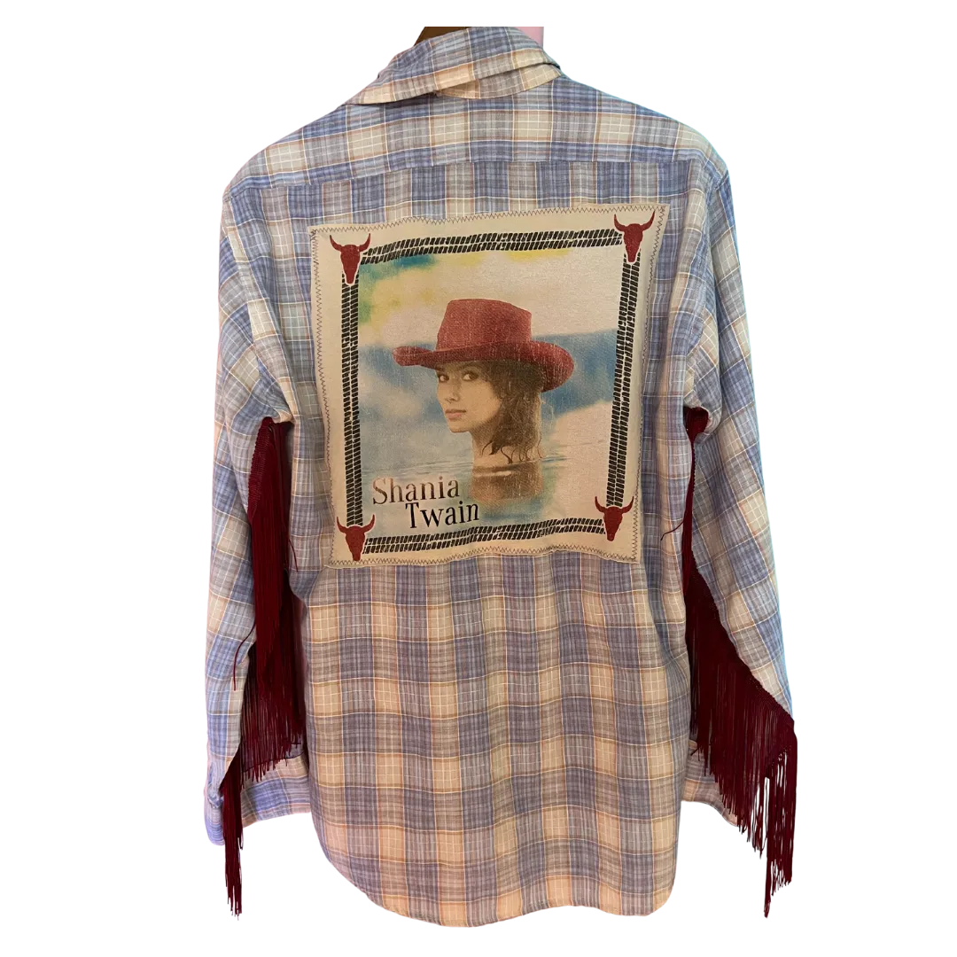 Shania Twain Vintage Levi's Fringe Flannel
