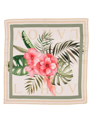 Shoeblackplant Print Silk Scarf