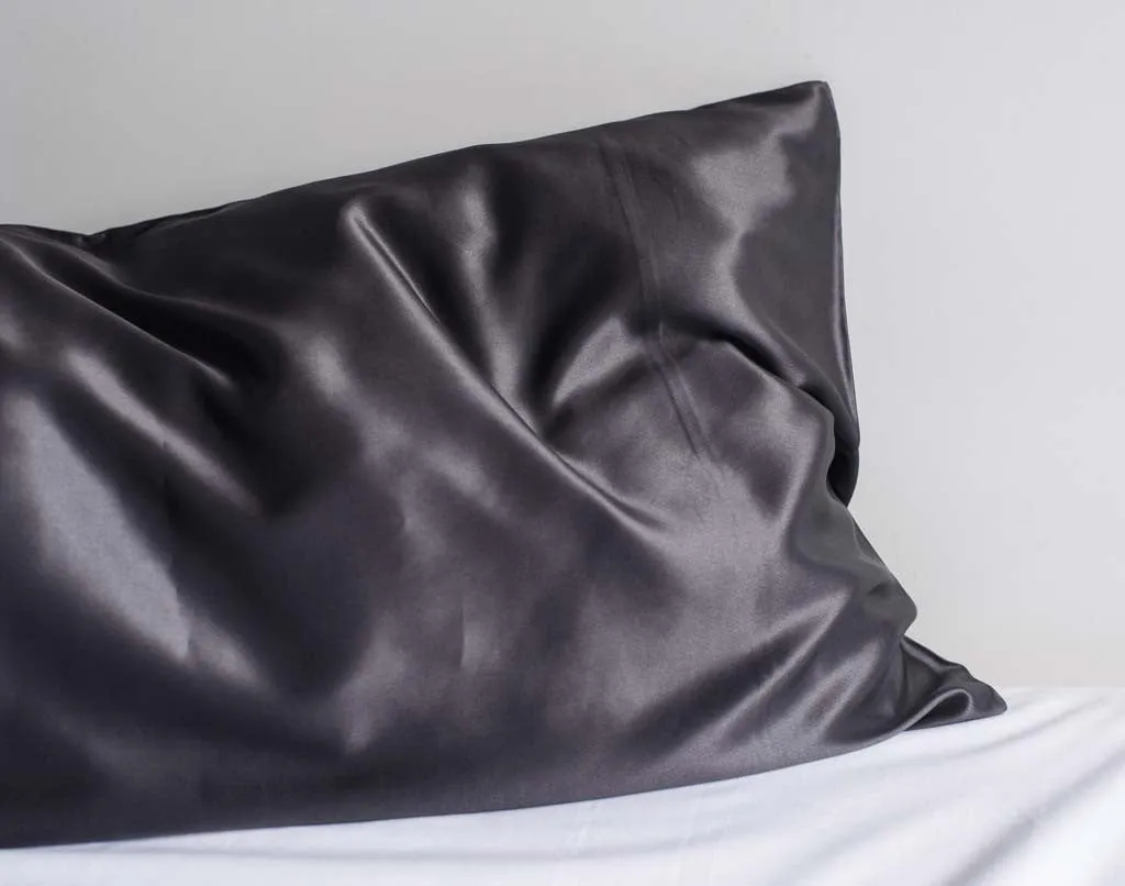Silk Pillowcase - Midnight Grey