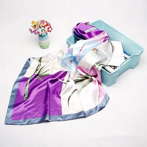 Silky Soft 90 x 90cm Satin Scarf for Women