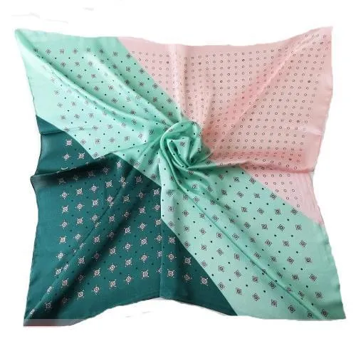 Simple Summer 70X70cm Soft Satin Scarf