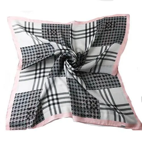 Simple Summer 70X70cm Soft Satin Scarf