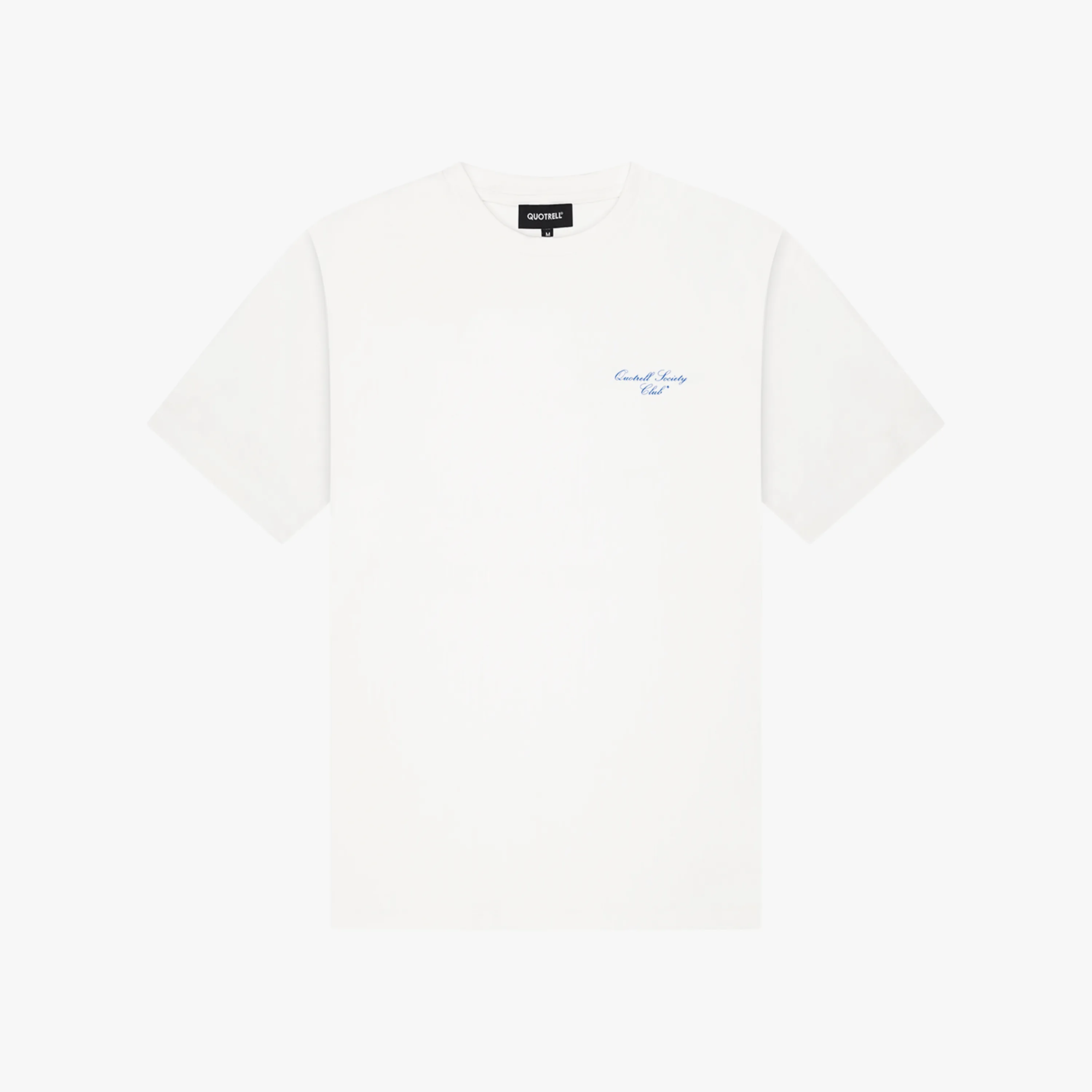 SOCIETY CLUB TEE | WHITE/COBALT