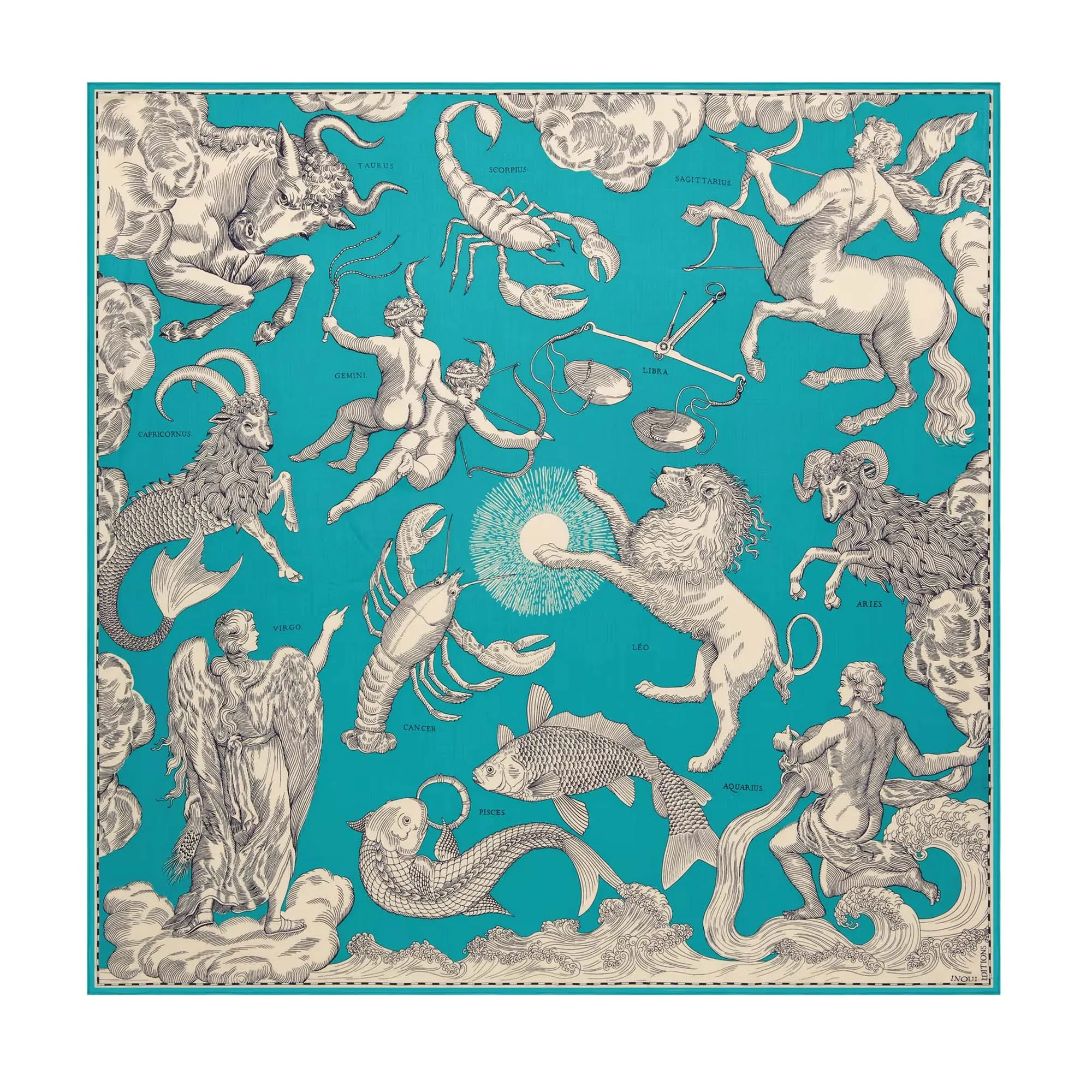 Square Scarf, Astrologie Emerald