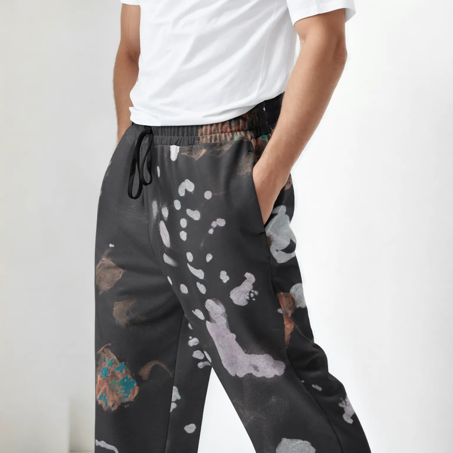 STARSEED Men's Wide-Leg Joggers