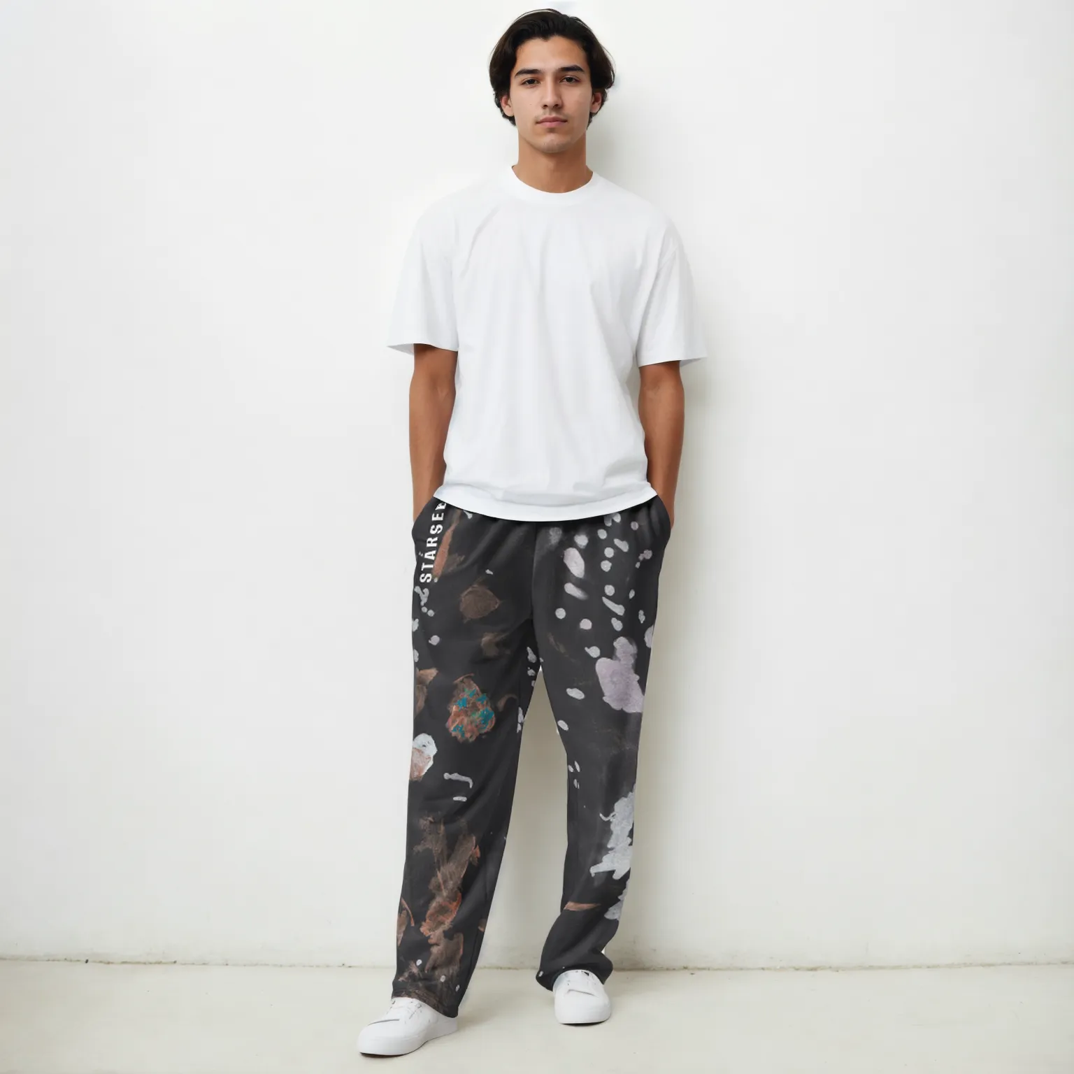 STARSEED Men's Wide-Leg Joggers