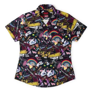 Stranger Things "Dimensions Collide" – Women's KUNUFLEX Short Sleeve Shirt