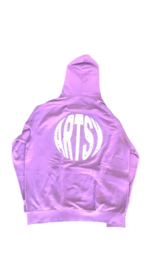 Streetwear Clothing Line: Artsy Apparel -  Powder Purple Logo Hoodie