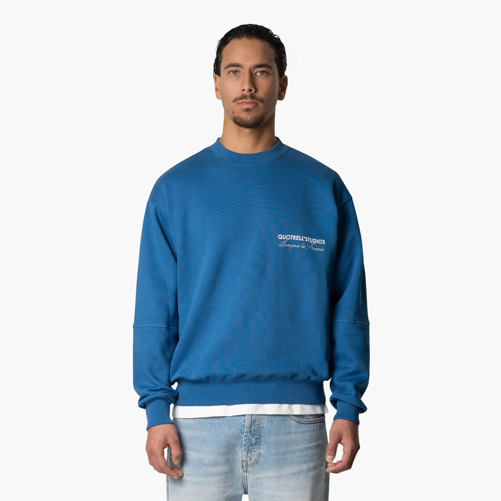 STUDIOS CREWNECK | COBALT/WHITE