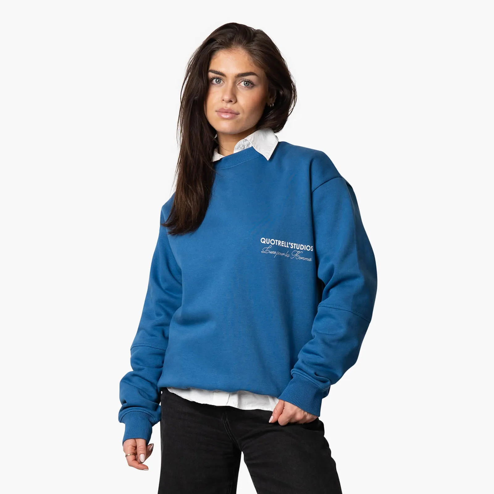 STUDIOS CREWNECK | COBALT/WHITE