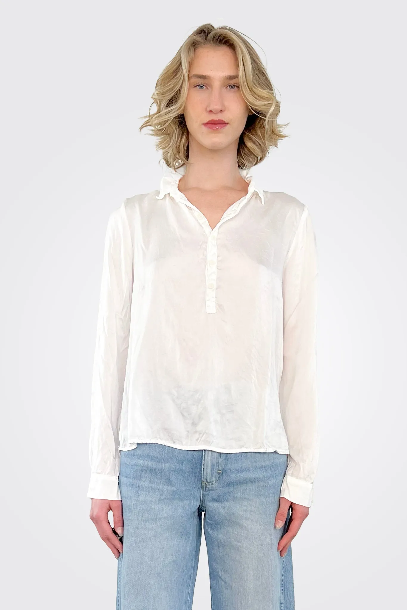 Tali Silk Shirt - White