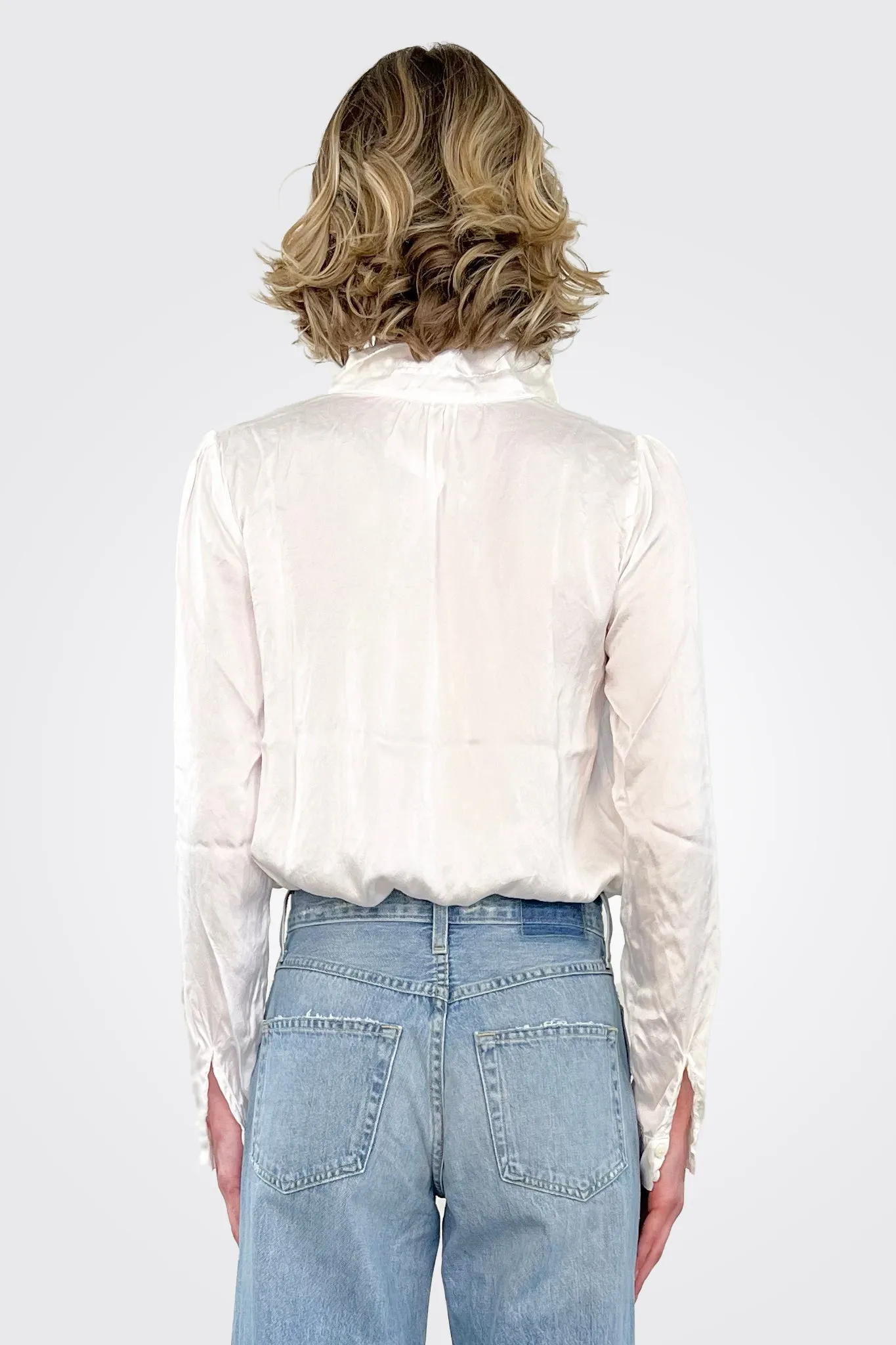 Tali Silk Shirt - White