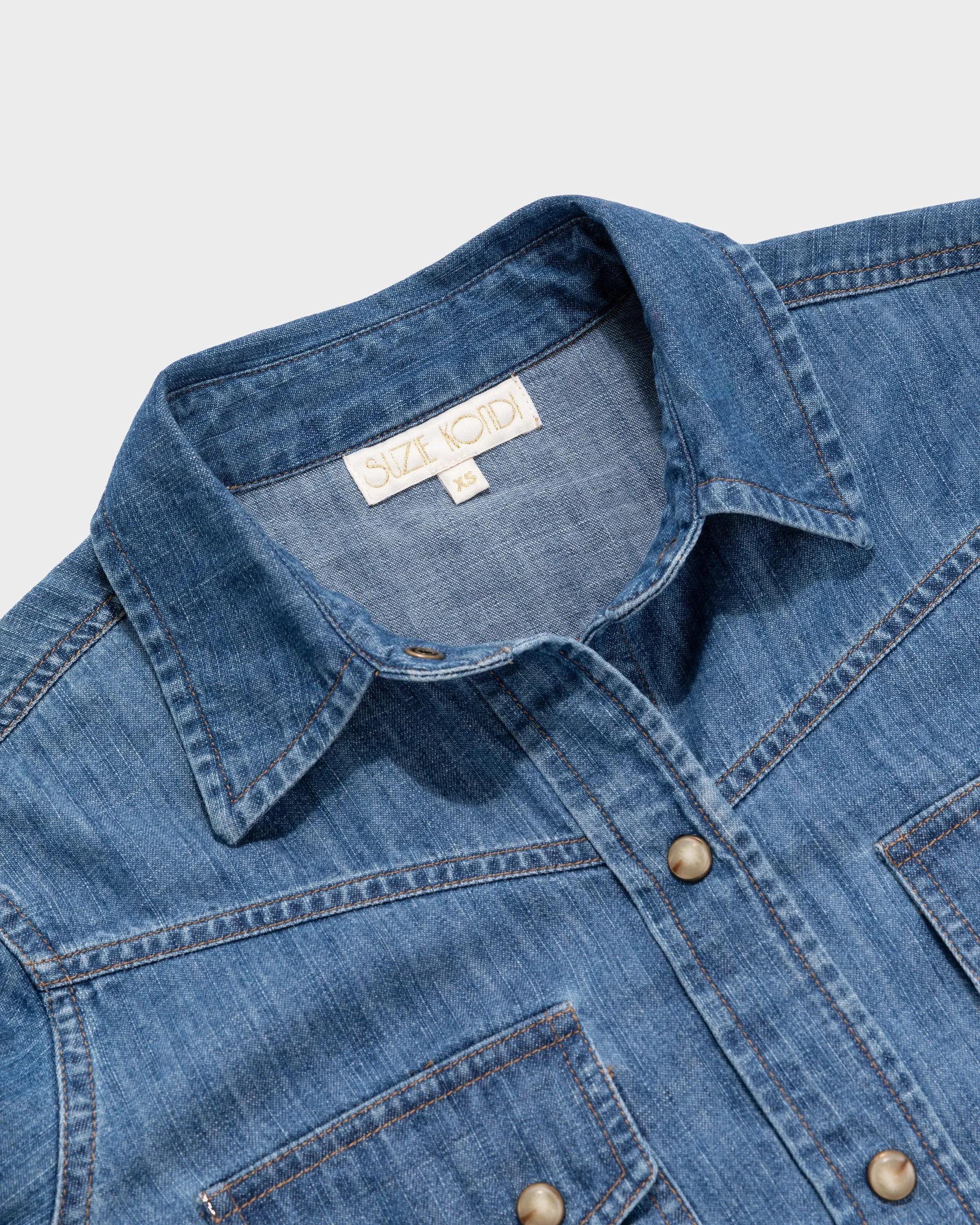 The Dona Button-Down in Denim