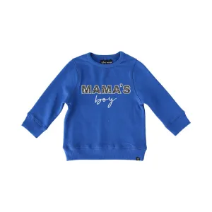 The Mama's Boy Sweatshirt - Cobalt   Leopard