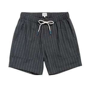 The Noah Short | Charcoal Stripe