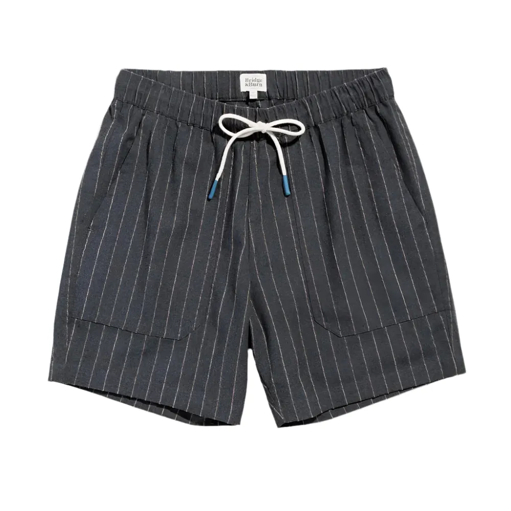 The Noah Short | Charcoal Stripe