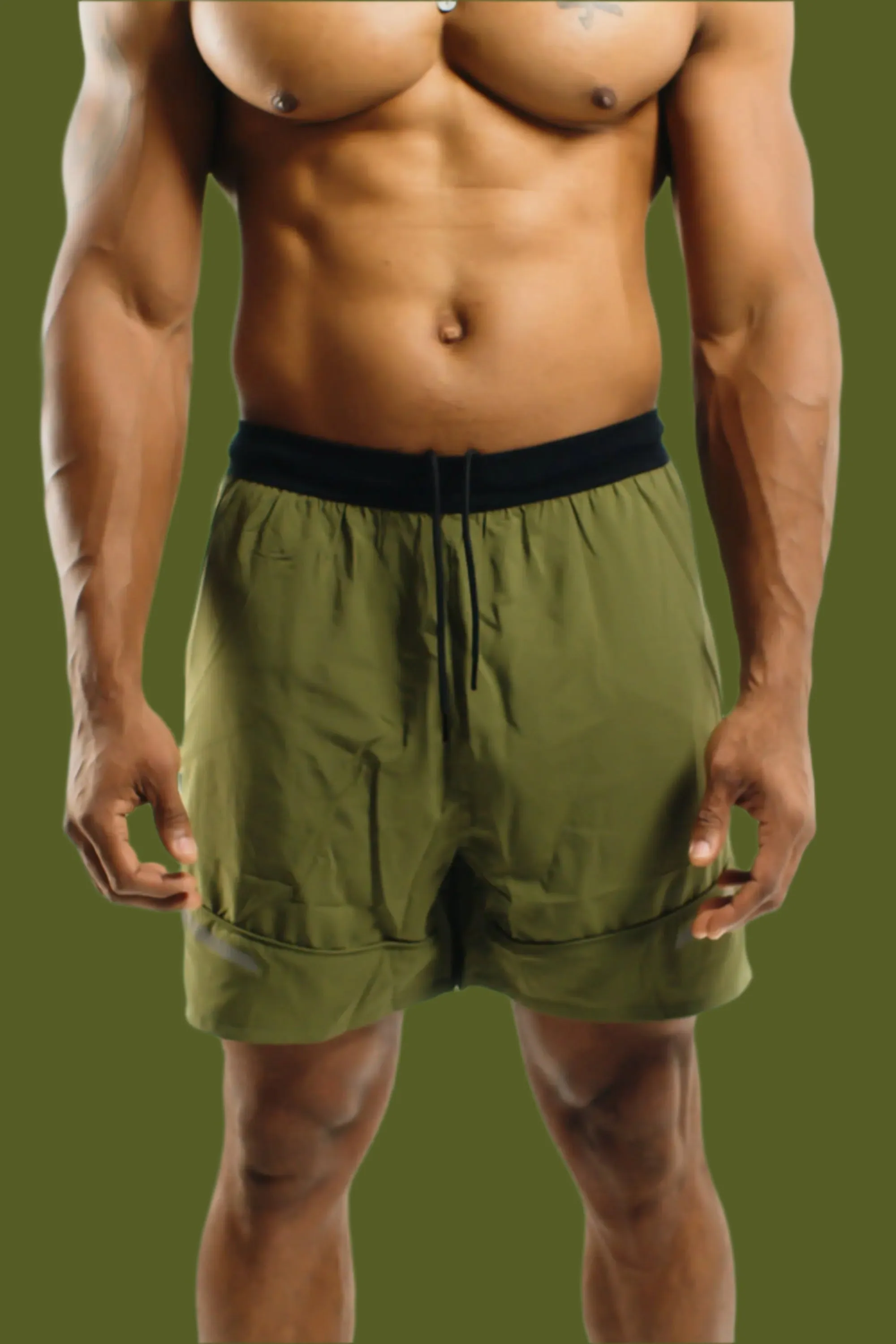 Total War Battle Shorts - Dark Olive