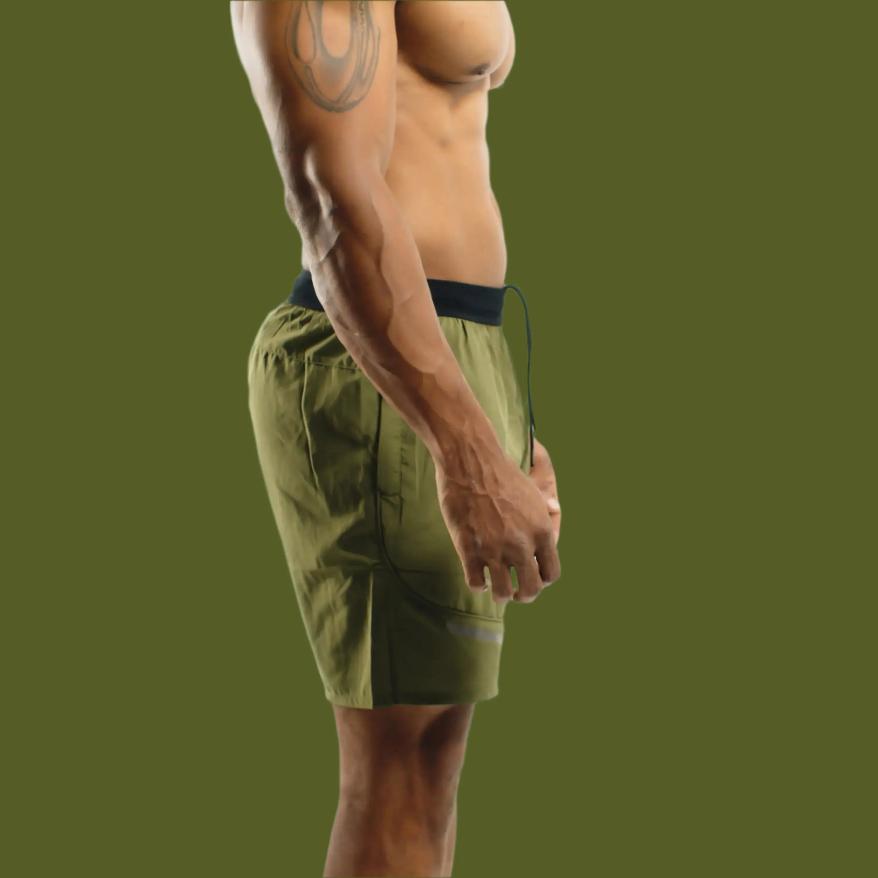 Total War Battle Shorts - Dark Olive