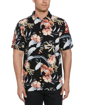 Tropical Floral Print Shirt