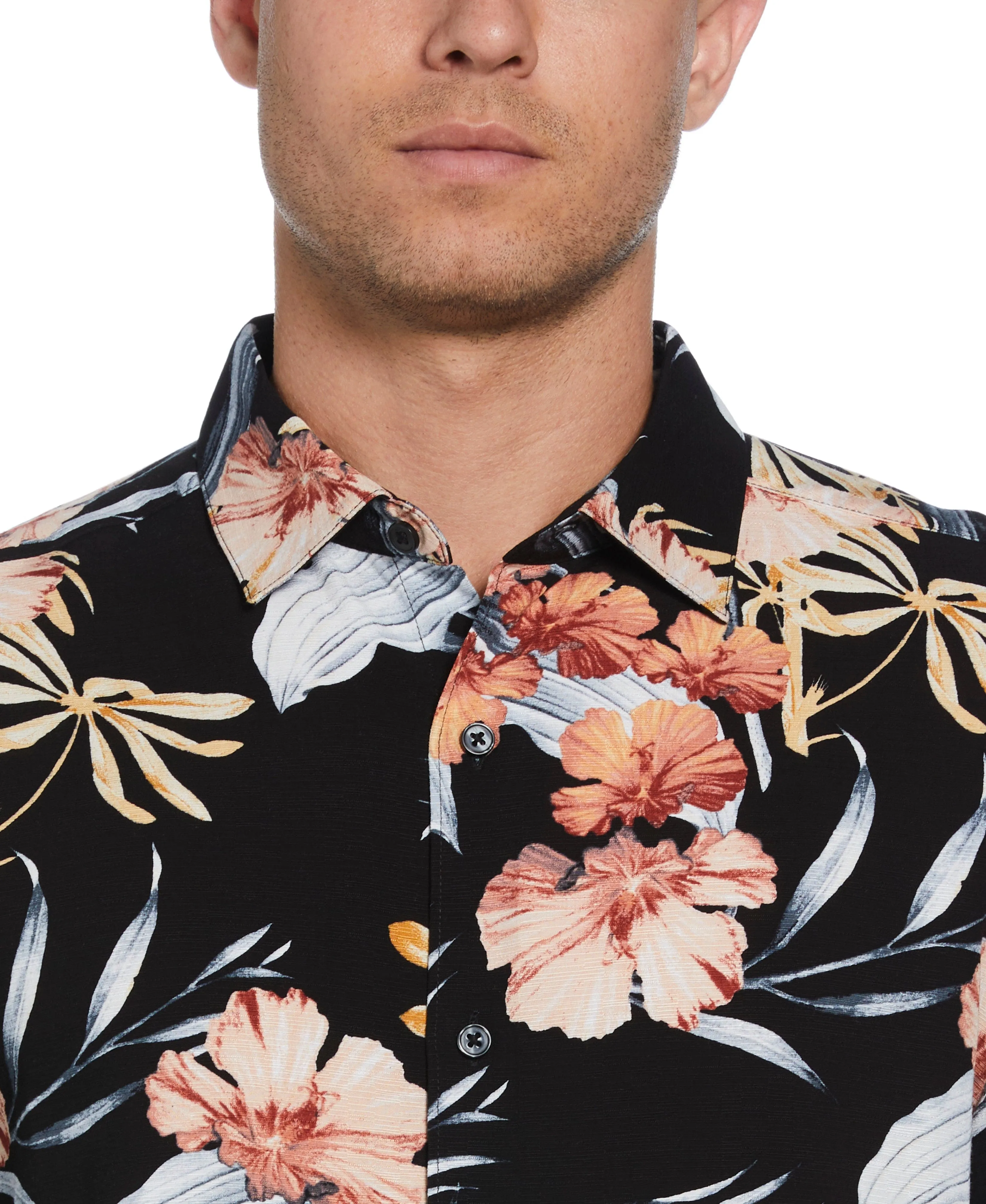 Tropical Floral Print Shirt
