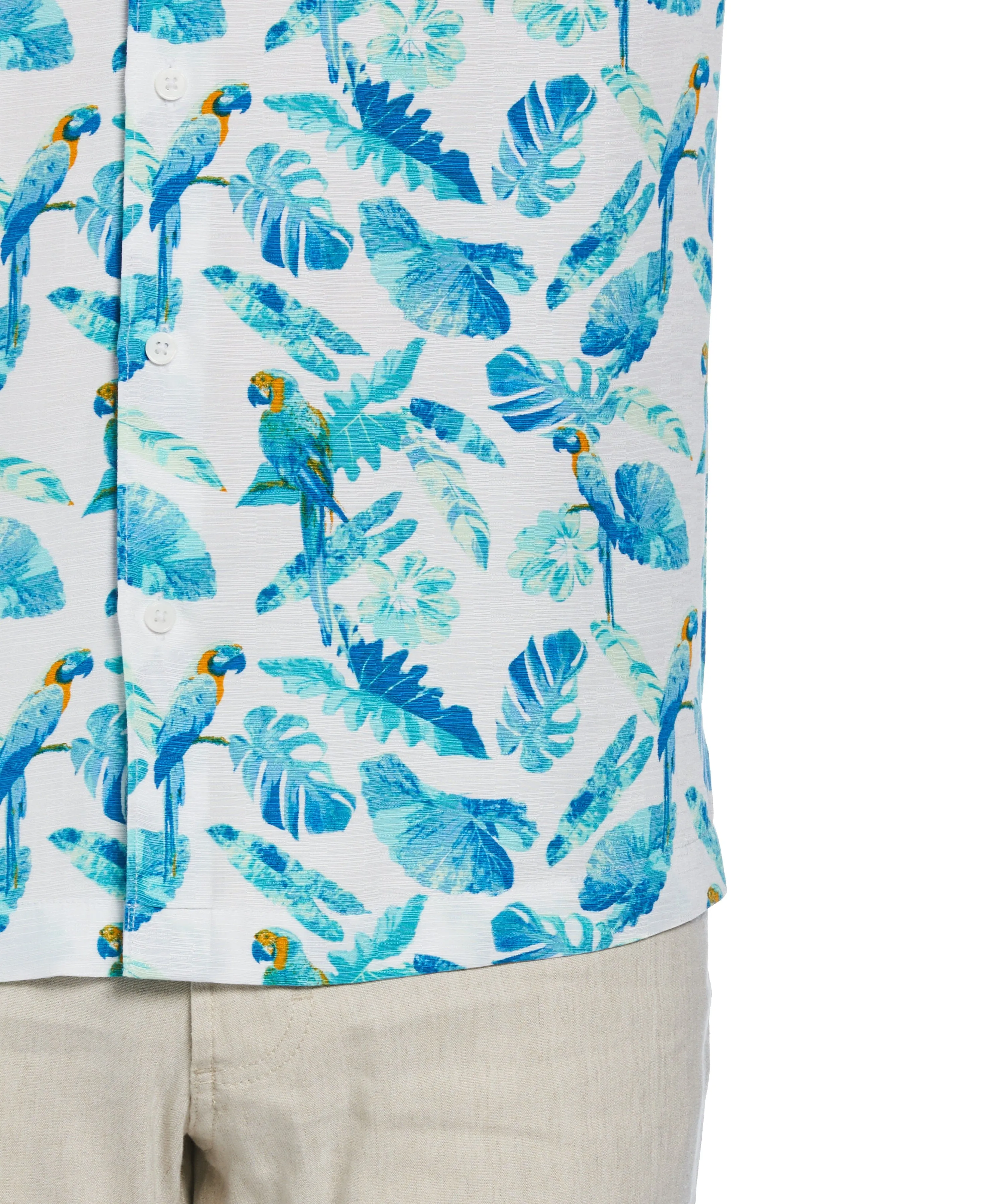 Tropical Parrot Print Shirt