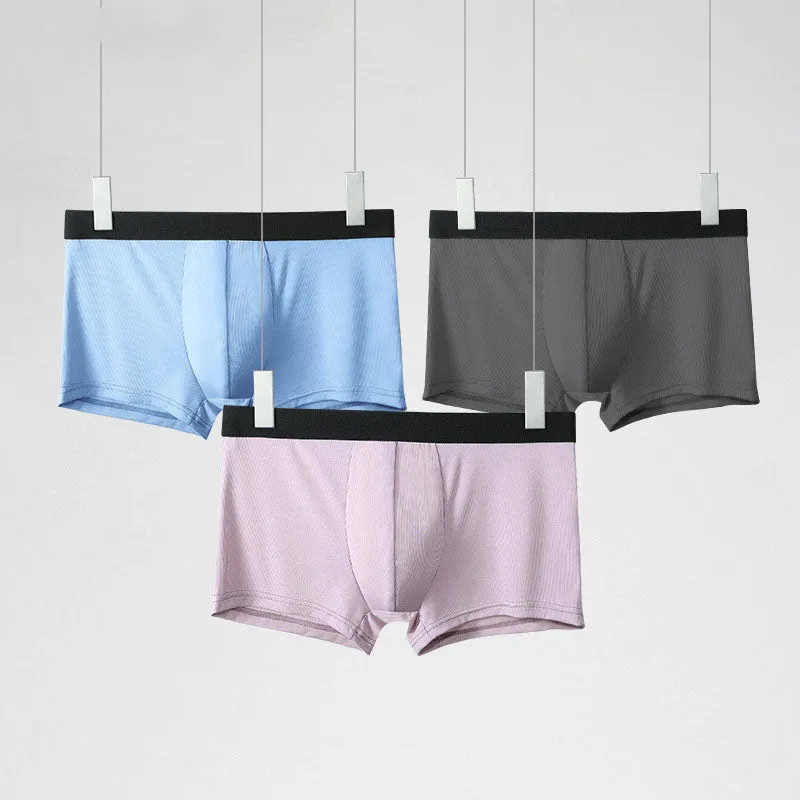 Ultra Thin Breathable Ice Silk Men's Underwear