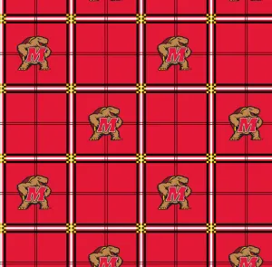 UNIVERSITY OF MARYLAND-Plaid Flannel-100% Cotton-MD023