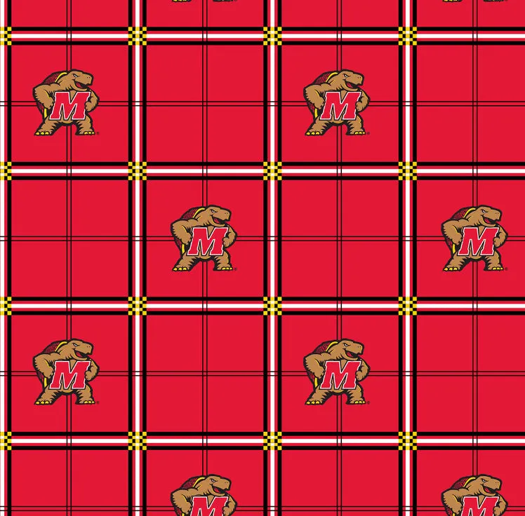 UNIVERSITY OF MARYLAND-Plaid Flannel-100% Cotton-MD023