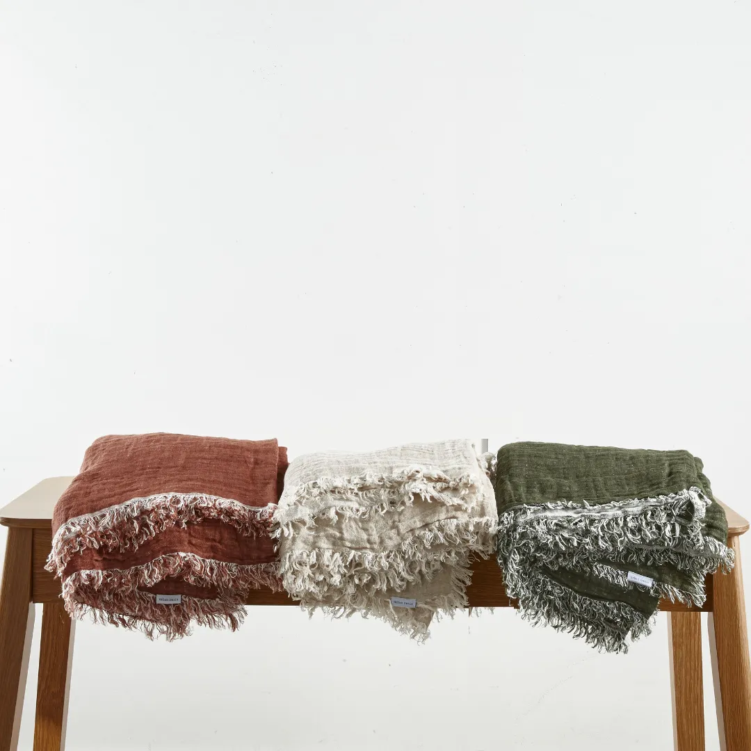 Urban Oasis Melua Throw Blanket Russet
