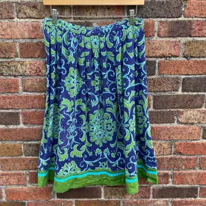 Vintage 50s 60s high waisted filigree pleated skirt // 28" waist  (HT2390)