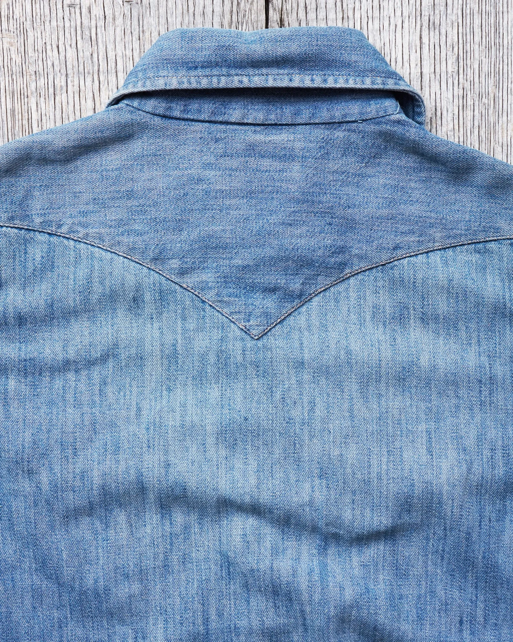 Vintage 70's Wrangler Sanforized Denim Shirt Womens XS