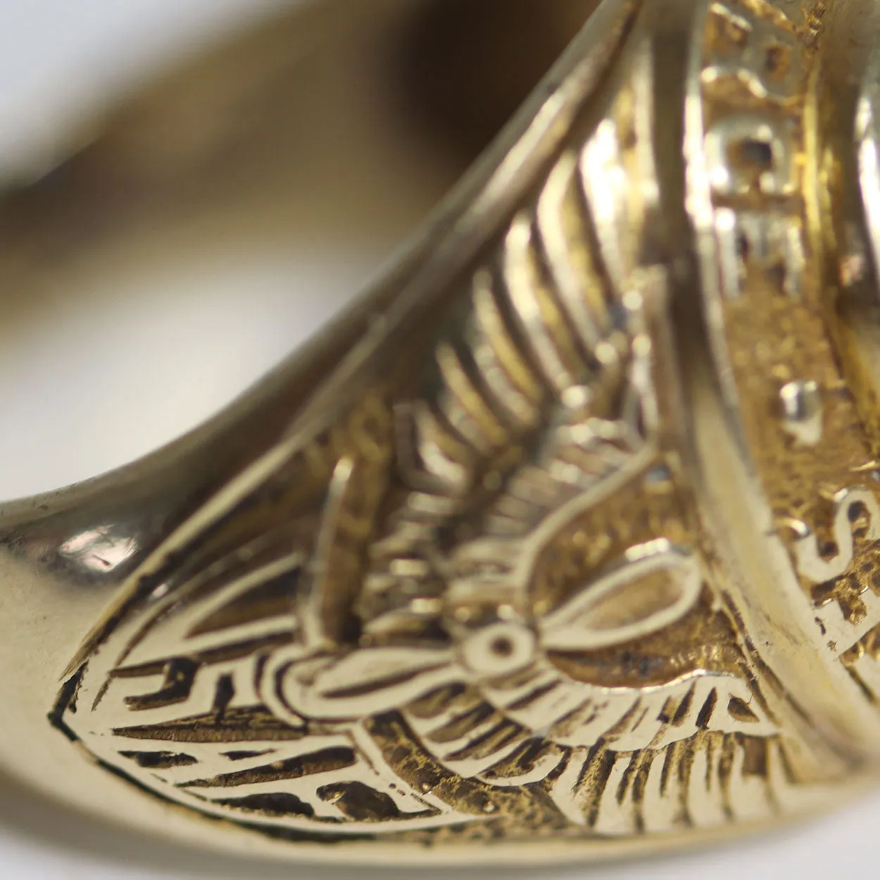 Vintage American 10 Karat Yellow Gold United States Air Force Class Ring