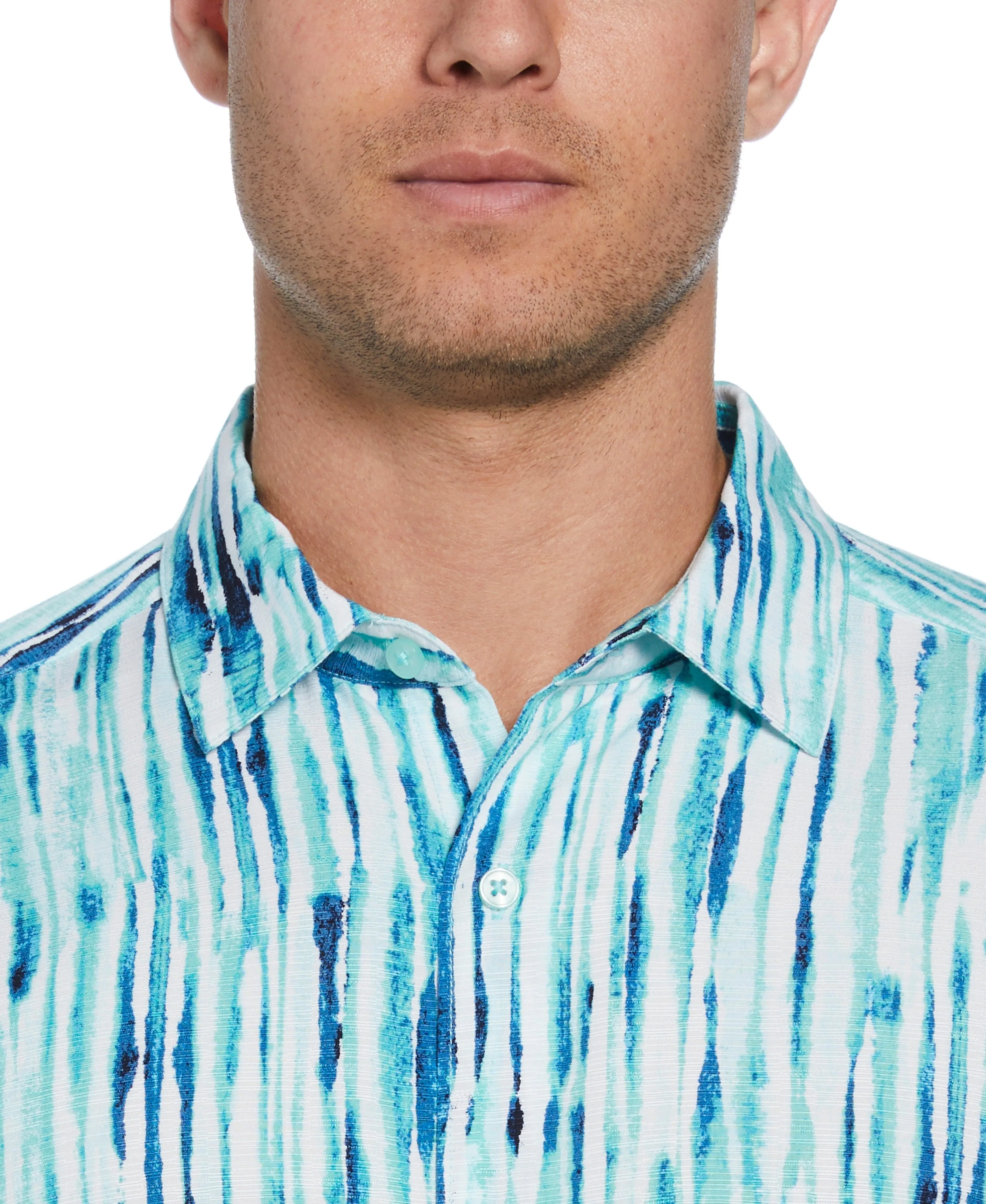 Watercolor Stripe Print Shirt