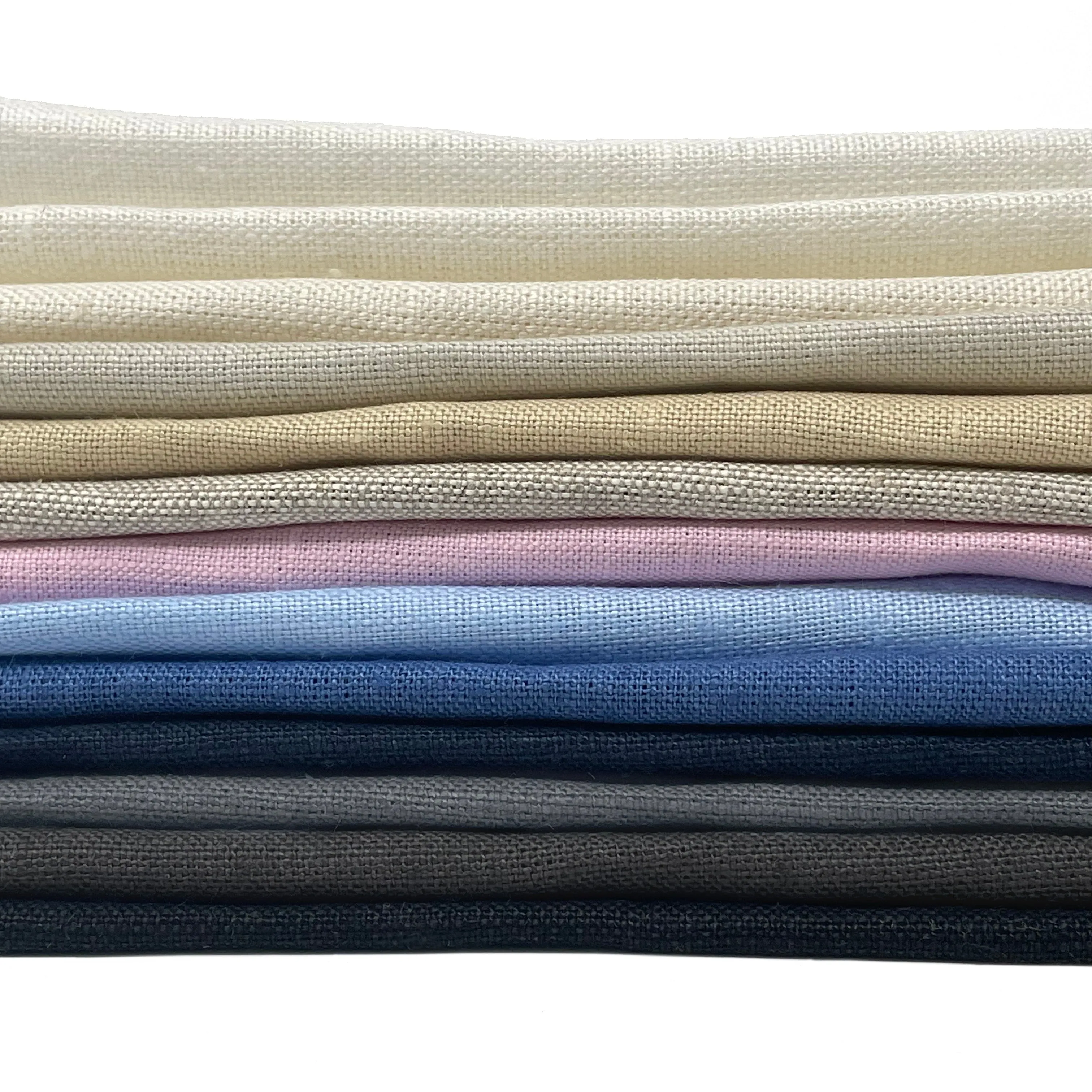 White Blue 2 Color Combo Linen Relaxed Roman Shade/CL1010