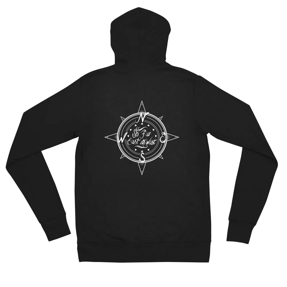 White Compass Logo Hoodie