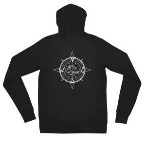 White Compass Logo Hoodie